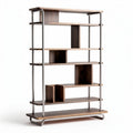 Étagère en bois et métal pour rangement moderne dimensions 180 x 100 x 40 cm
